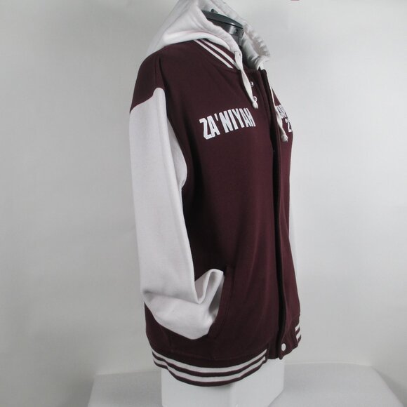 CHEER TEAM LETTERMAN HOODIE JACKET - Picture 4 of 14